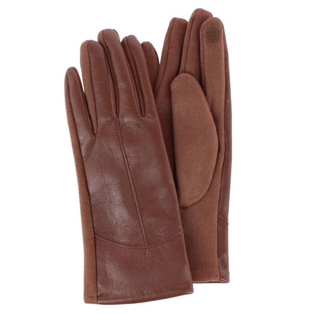 Grand Sierra Women's Faux Leather Touschreen Winter Driving Gloves